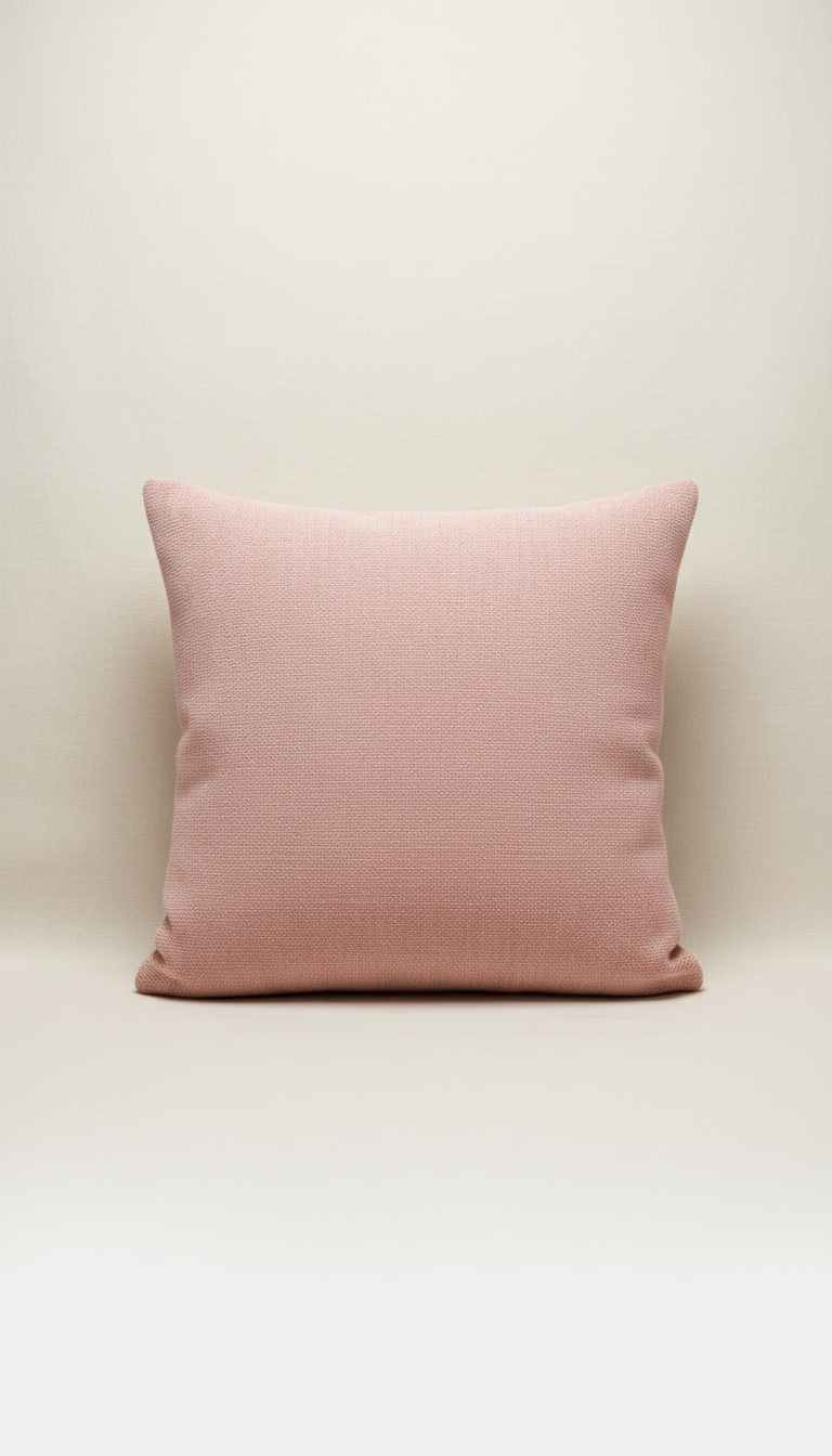 Petal pink velvet pillow